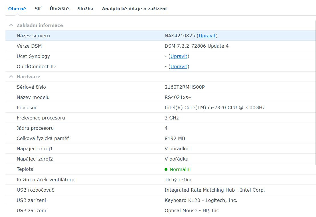 Prodám datové úložiště NAS - miniATX Synology system - 3