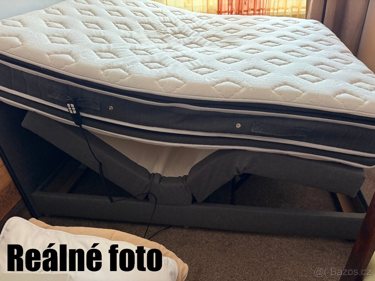 POSTEL BOXSPRING MOTORICKY NASTAVITELNÁ 180x200 - 3