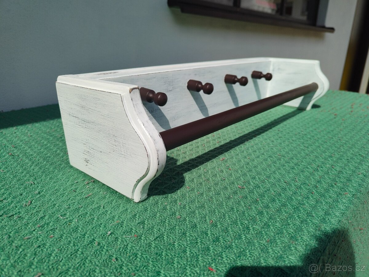 Retro vintage věšák (patina) - 3