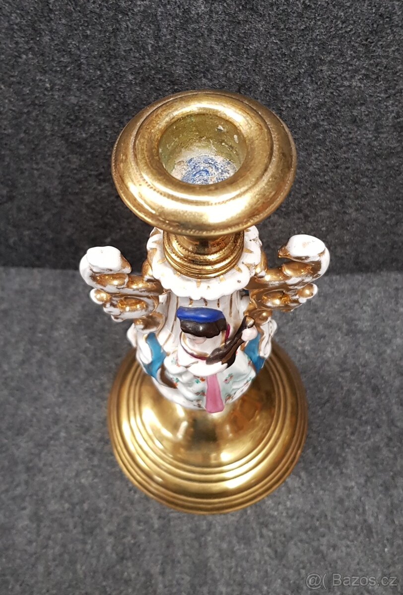 Starožitný figurální svícen - 3