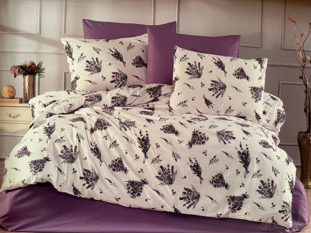 Celá sada s prostěradlem levandule - 3