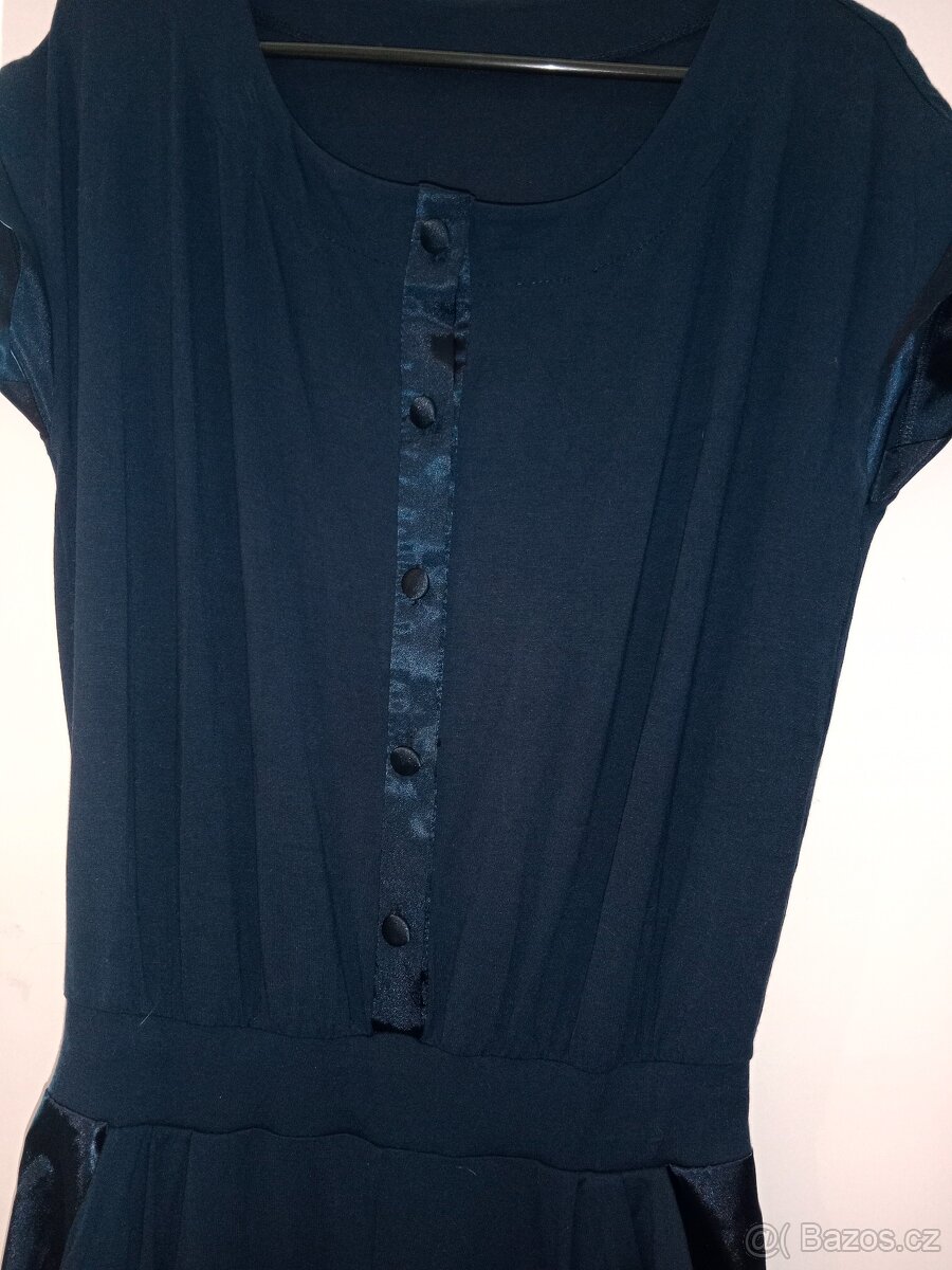 Tmavě modrý overal dlouhý - 3