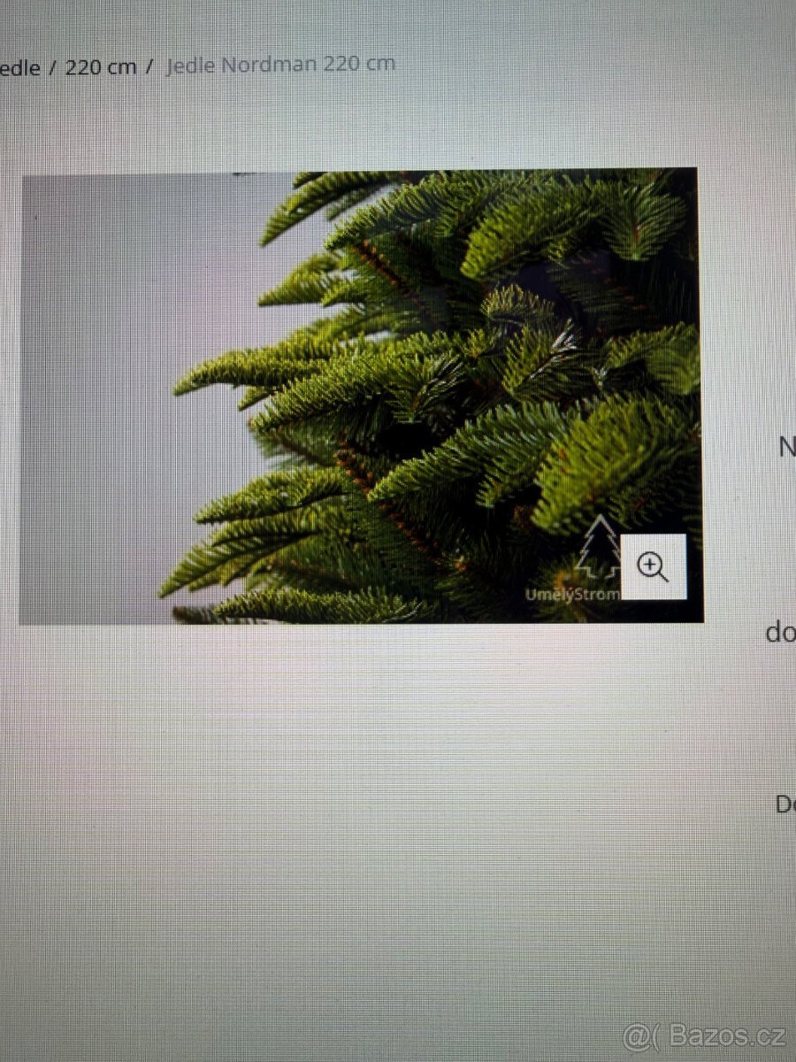Prodám 3D 220 cm vánoční strom Jedle NORDMAN - 3