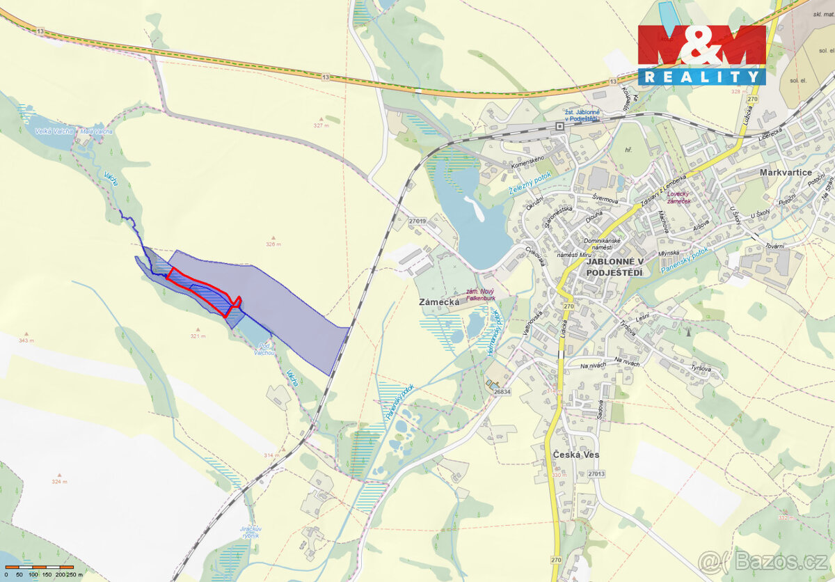 Prodej vodní plochy 13760 m², Č. Ves, Jablonné v Podještědí - 3