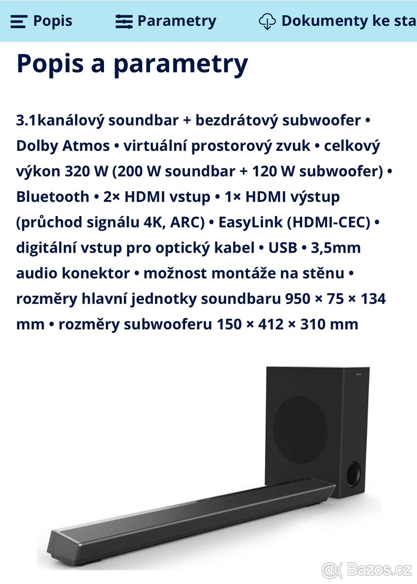 Soundbar Philips - 3