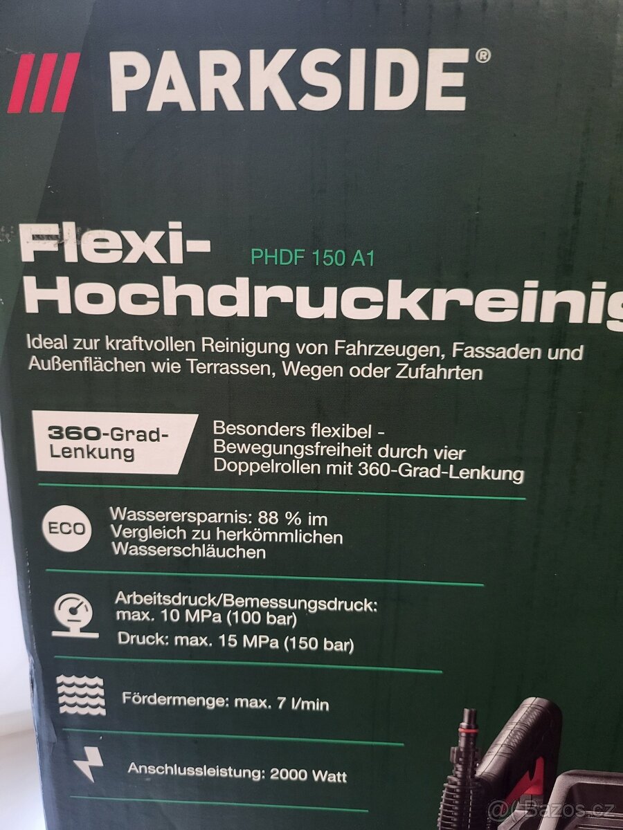 vysokotlaký čistič, NOVÝ, Parkside - 3