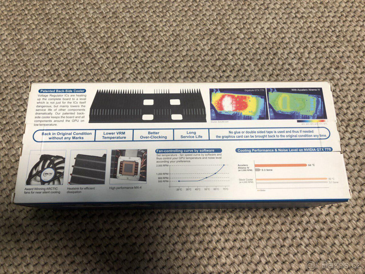 Grafická karta EVGA GTX660ti Pcie+ Arctic Accelero Xtreme IV - 3
