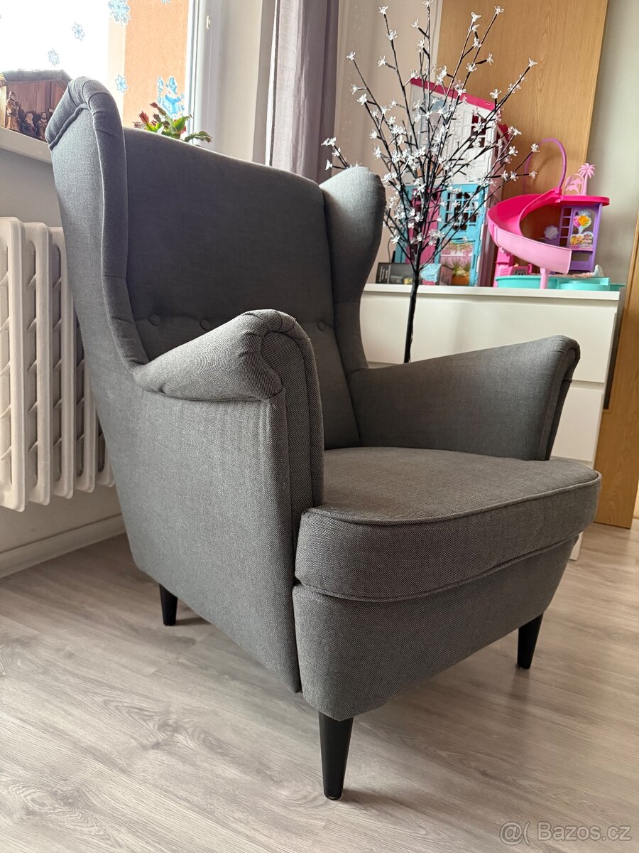 IKEA křeslo ušák STRANDMON - 3