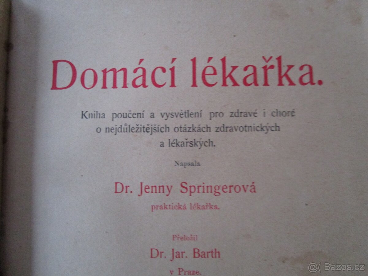 STAROŽITNÉ LÉKAŘSKÉ KNIHY - 3