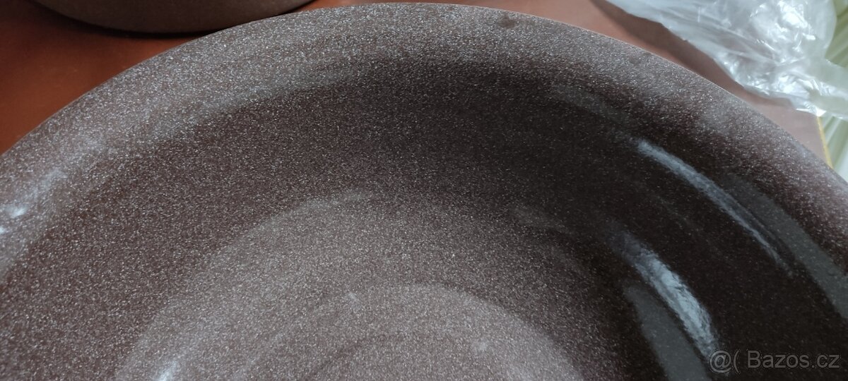 retro smaltovaná mísa a hrnec - 3