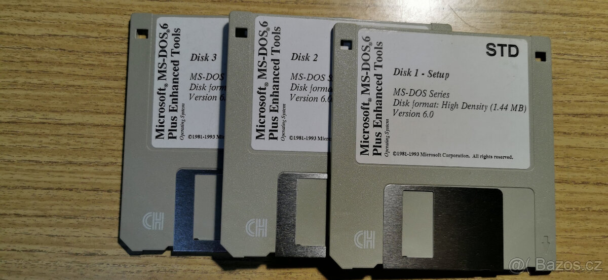 PRODÁM DISKETY MS-DOS 6.0 - 3
