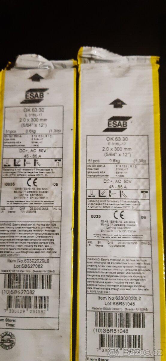 Elektrody ,nerez - 3