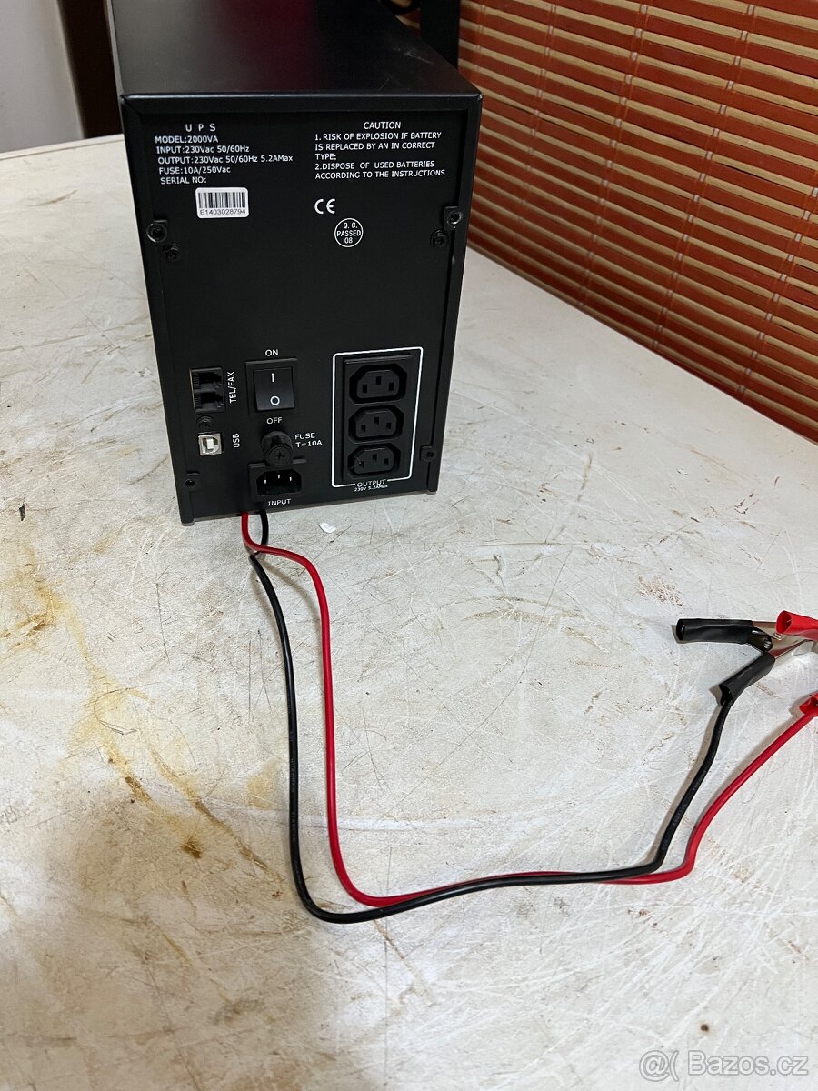 UPS na autobaterii 24V, 2000VA - 3
