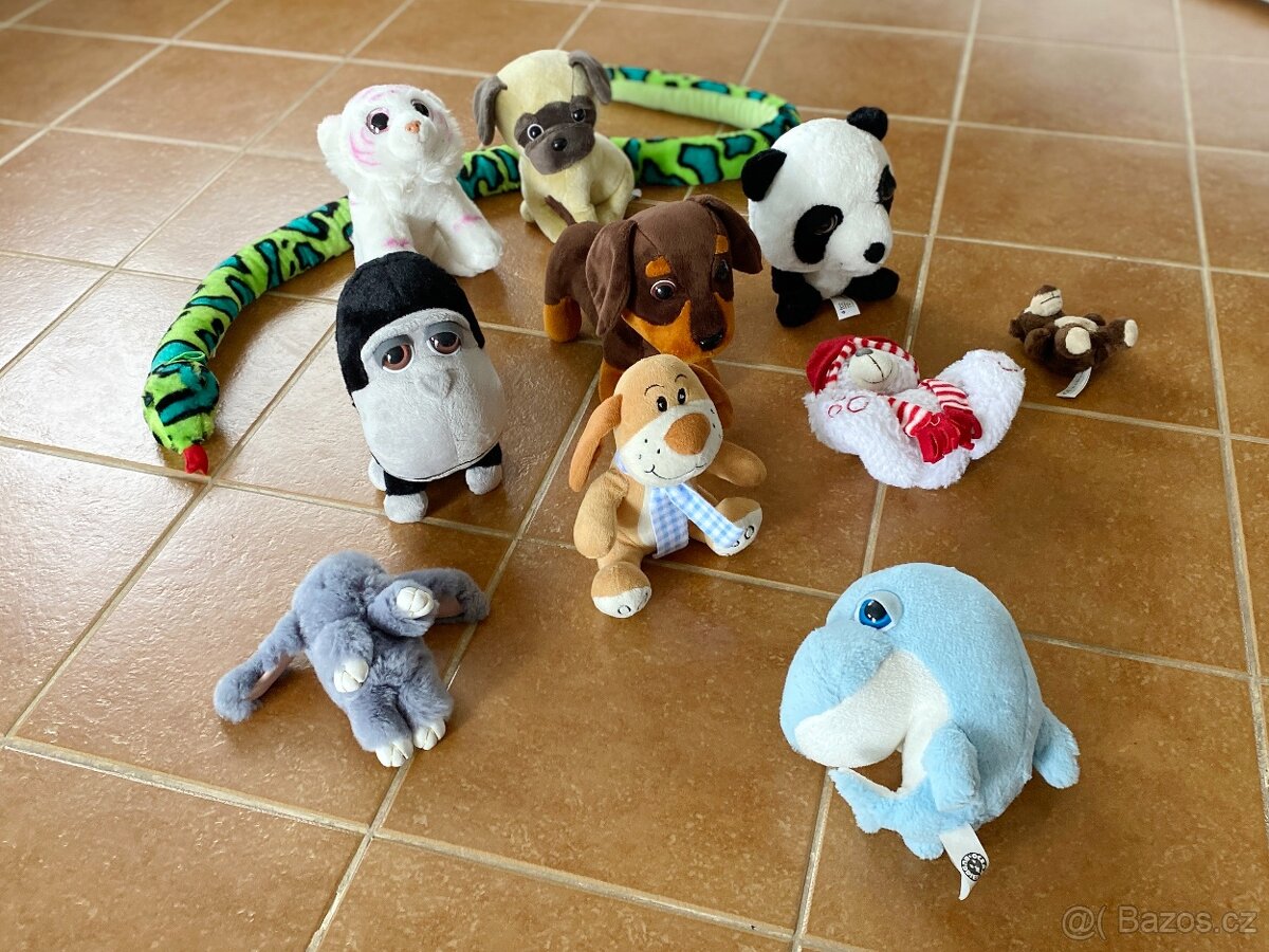 Plyšáci - 11 kusů - různé druhy - 3