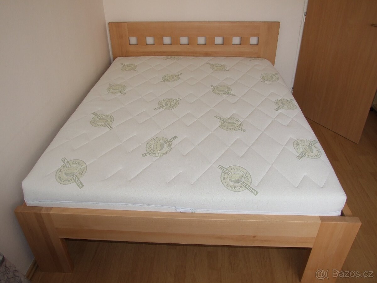 Nová 4 cm buková postel, nosnost 650 kg, Odvezu a smontuji - 3