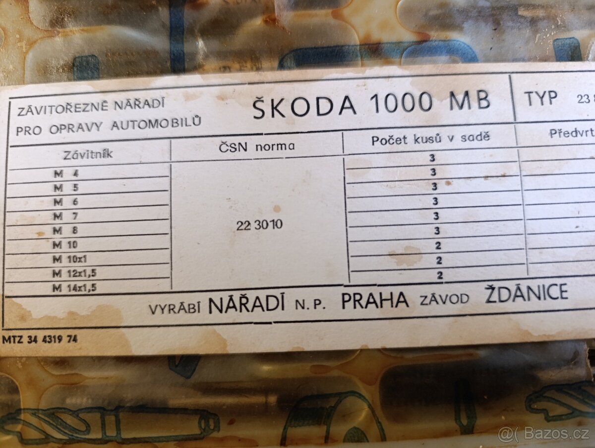 Sada závitníků Narex - 3
