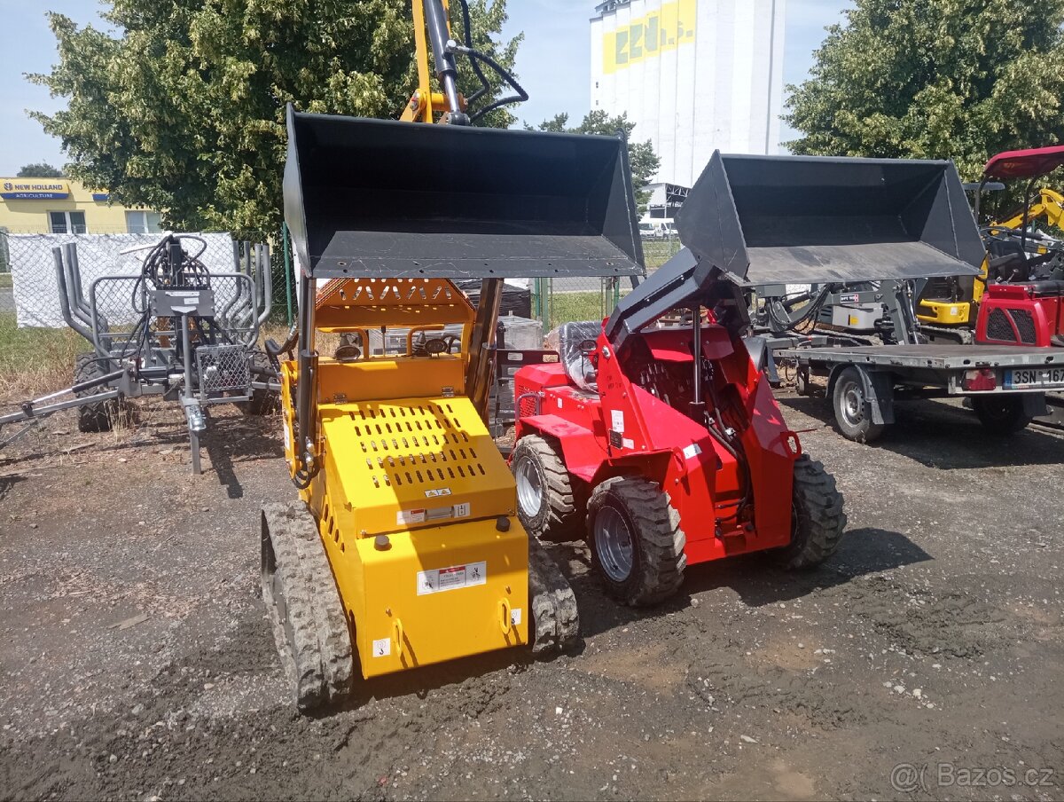 smykač, kolový smykač, smykový nakladač, - 3