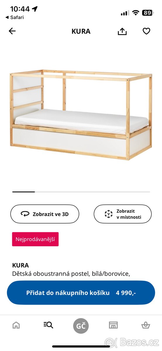 Oboustranná patrová postel Ikea - 3