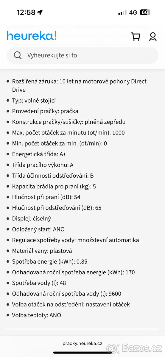 Pračka LG úzká výborný stav - 3