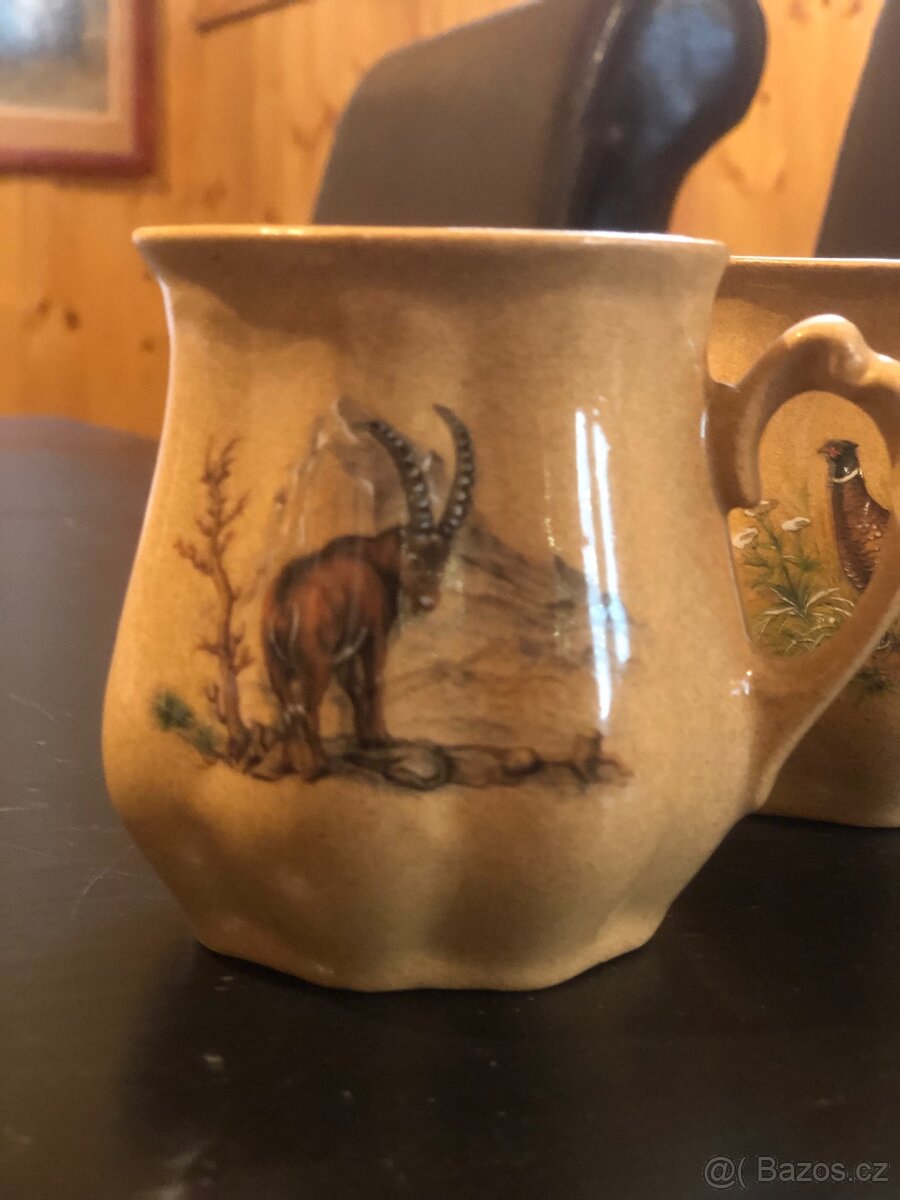 2 hrnečky s mysliveckým motivem - 3