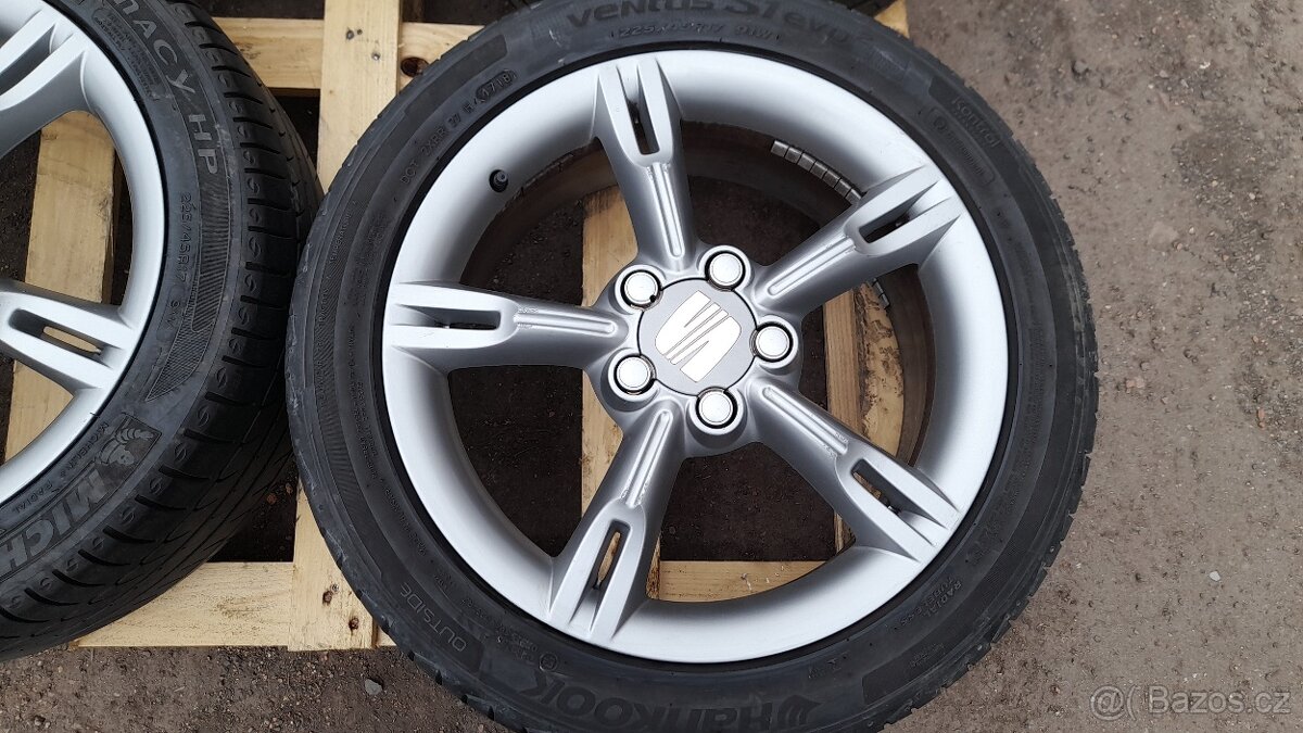 kola originál Seat FR Cupra taky na VW Skoda Audi letni pneu - 3