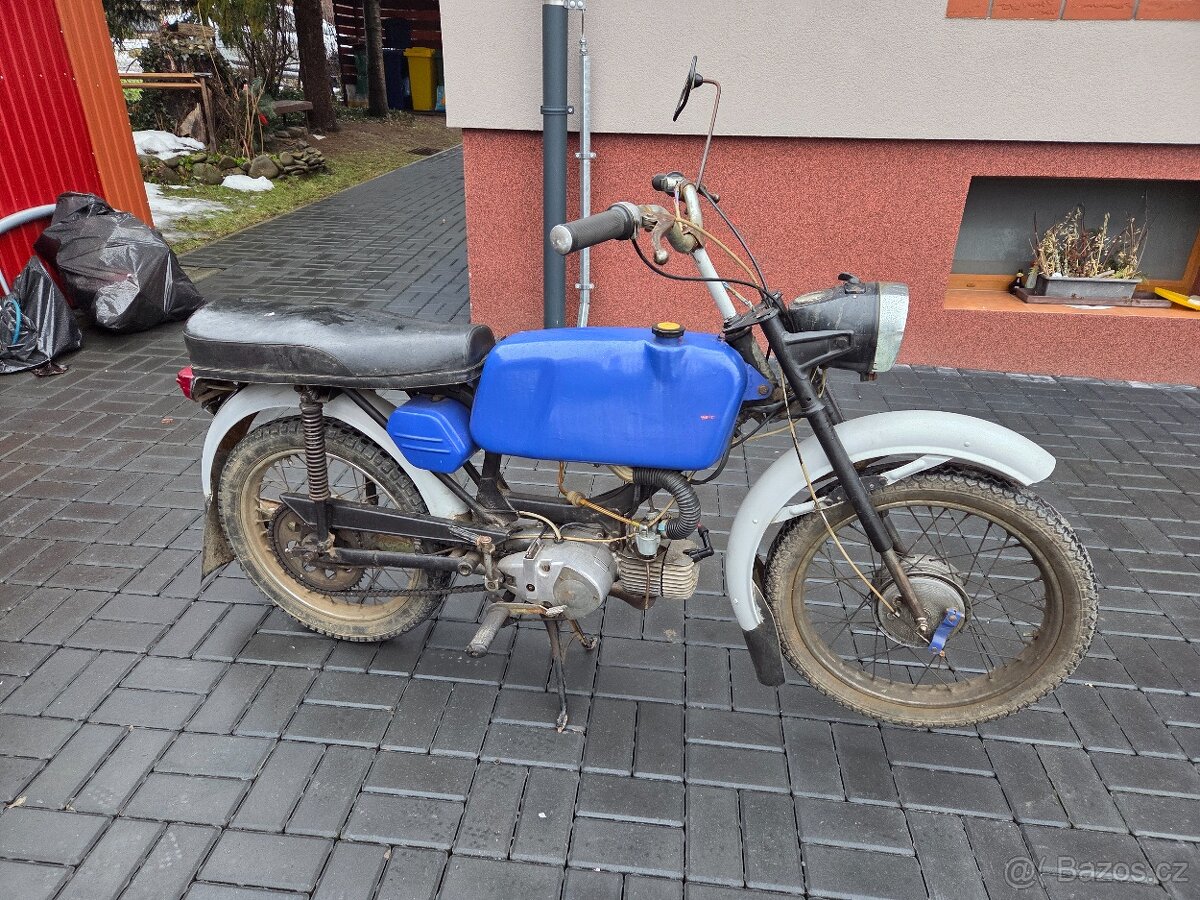 Jawa 23 Mustang bez TP, modrý 3. - 3