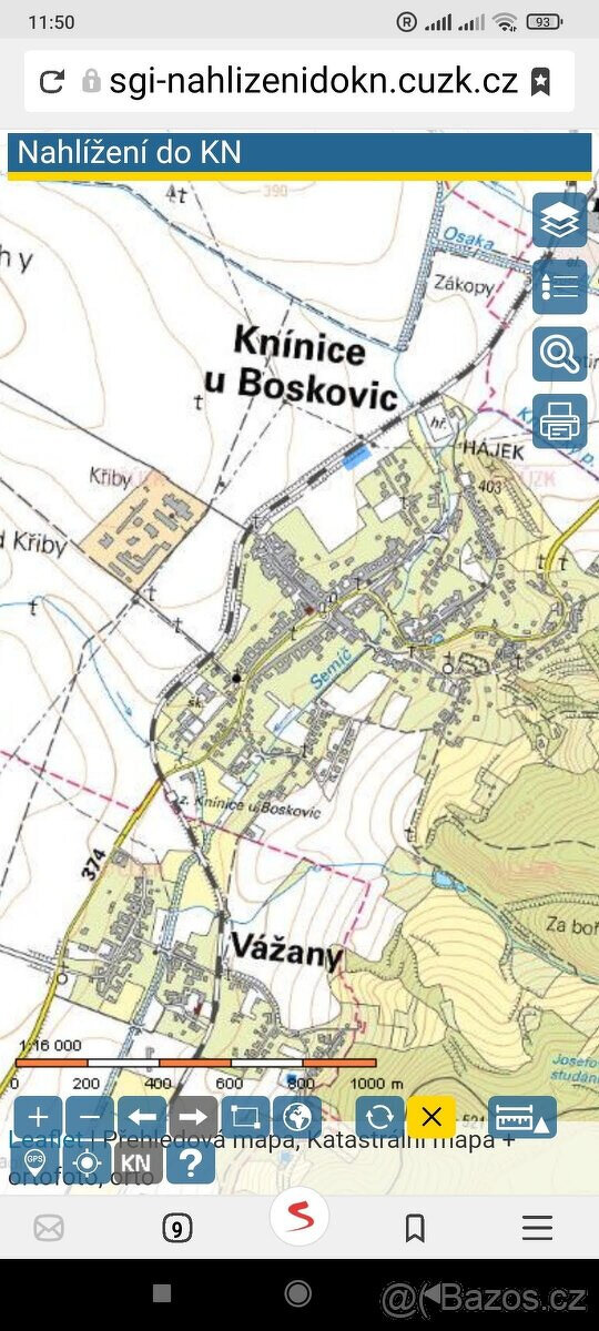 Zahrada Knínice u Boskovic 2085m2 - 3