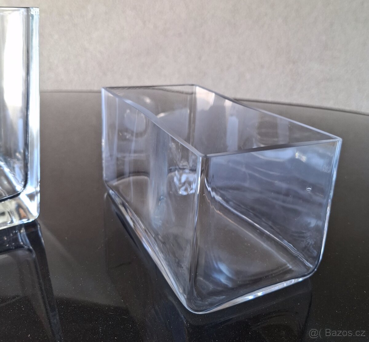 2x skleněné nádoby - 3