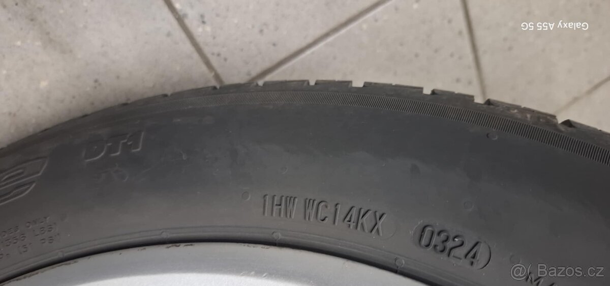 PRODÁM ALU KOLA VW PASSAT 5X112R16 + TÉMĚŘ NOVÉ LETNÍ PNEUMA - 3