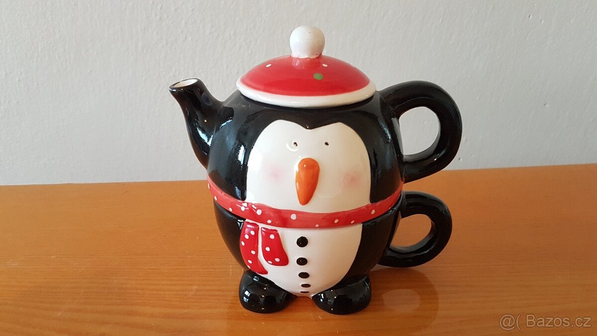 Konvička na čaj, hrnek s konvičkou - 3