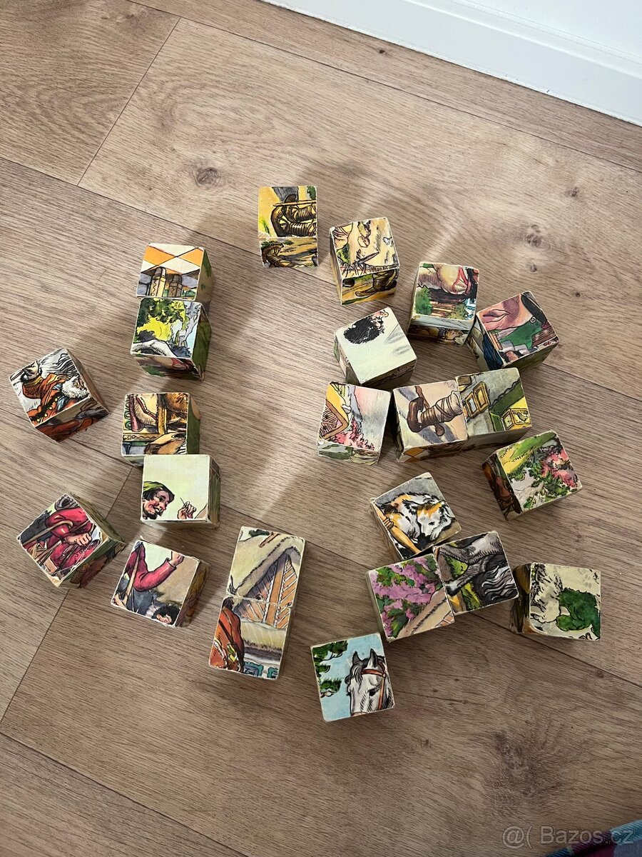 Dřevěná stavebnice / kostky - 3