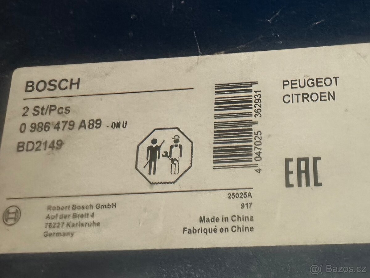 Brzdové kotouče citroen C5... - 3