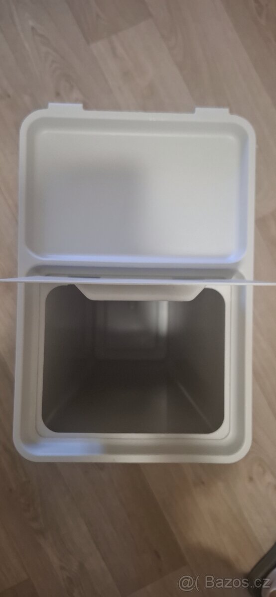 HÅLLBAR Koš s víkem, světle šedá, 35 l - 3