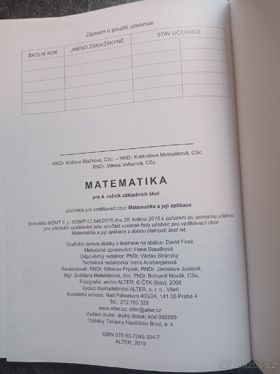 Matematika 4 alter - 3