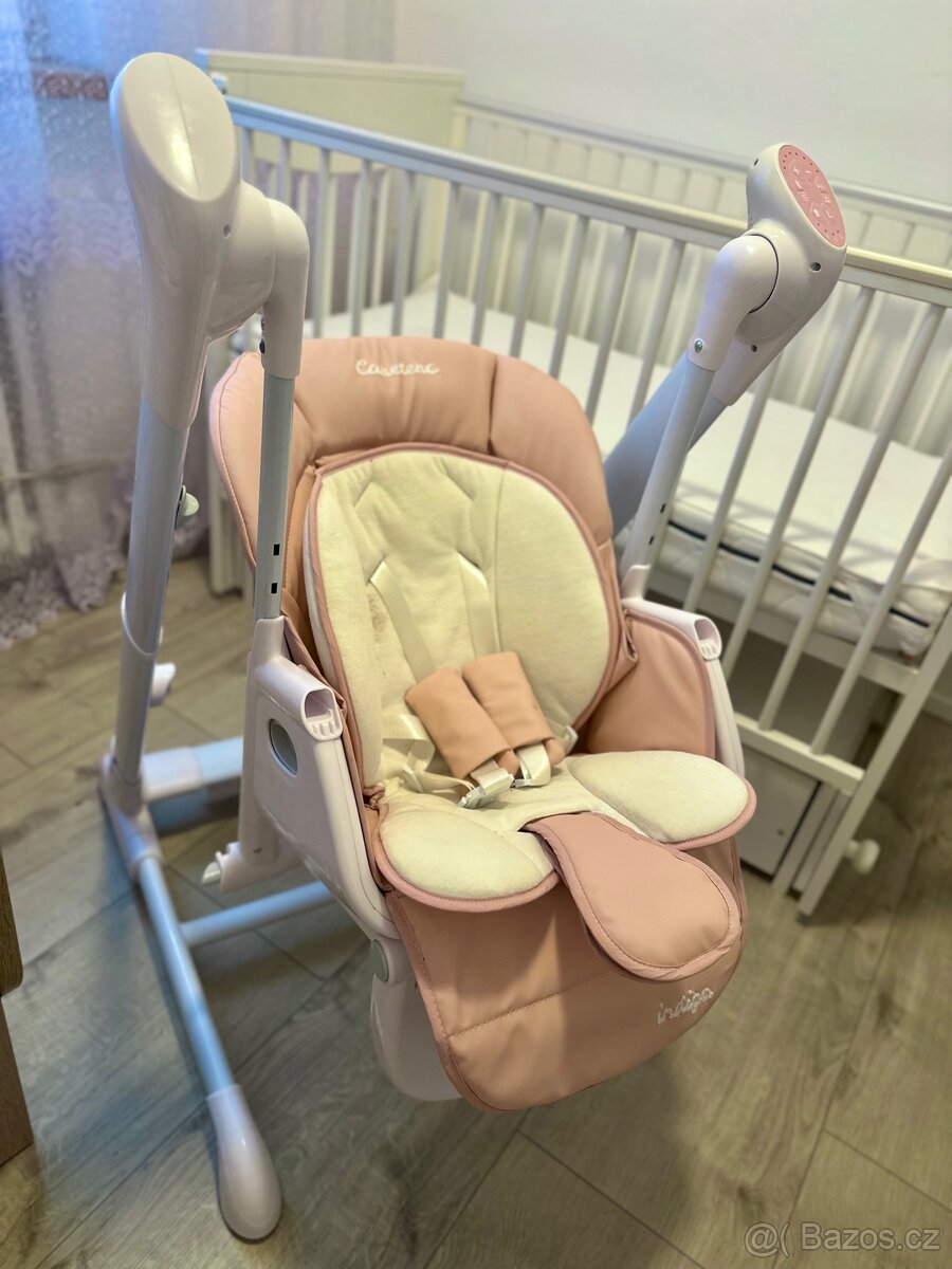 Jídelní židlička 2v1 Caretero Indigo powder pink - 3