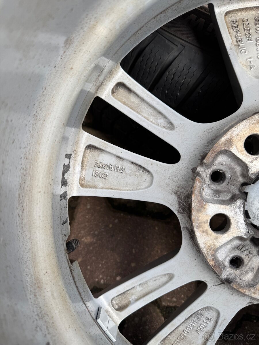 ALU disky 16” BMW – orig. sada, vyvážené, krásný stav + zimn - 3