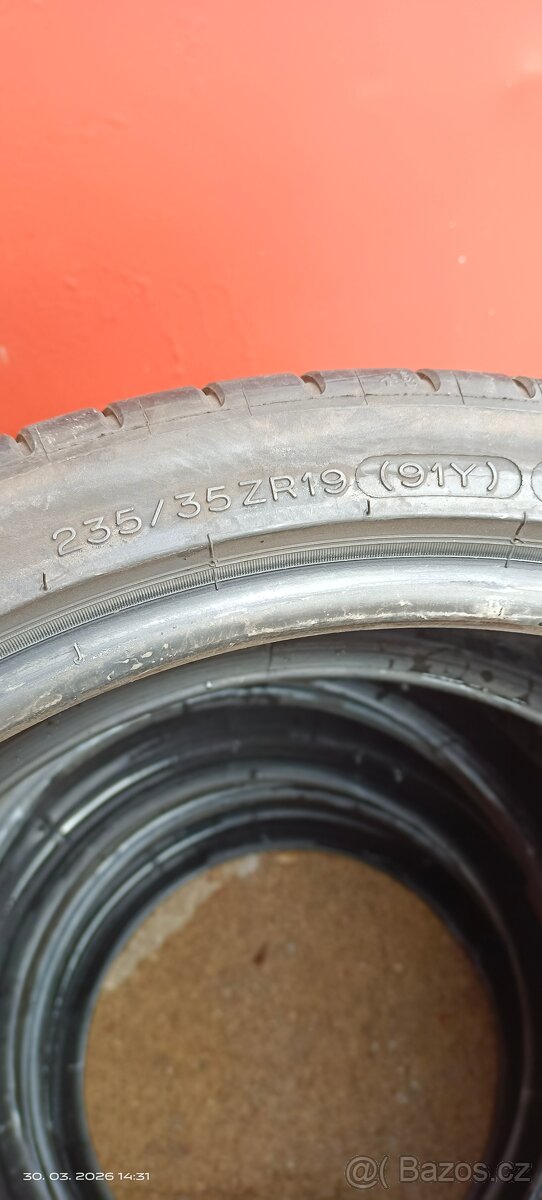 Prodám 4x letní 235/35R19 Michelin - 3