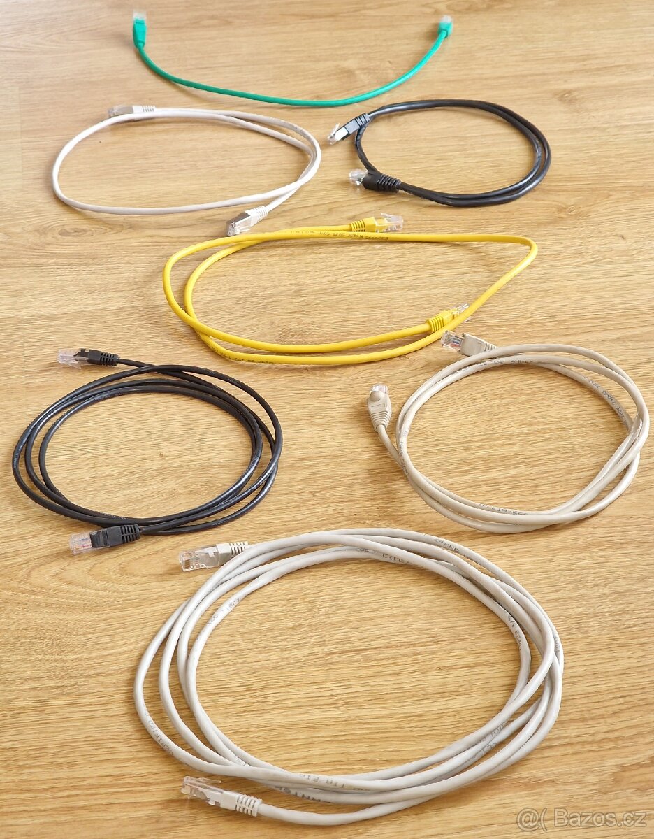 Ethernet LAN kabely CAT 5e pro wifi routery. VR,Rudník,TU. - 3