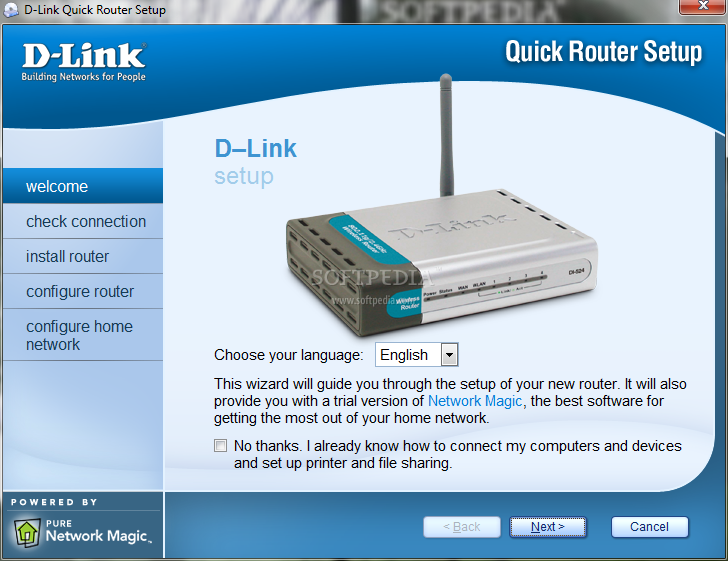 Wifi router D-link DI-524 - 3