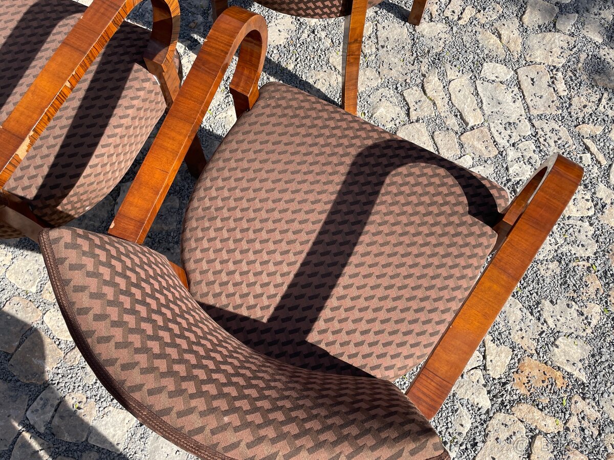 Art Deco židle 3ks - 3