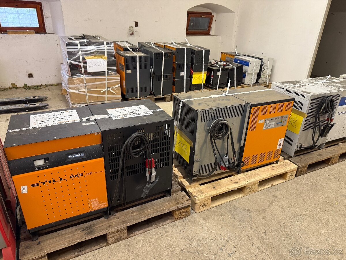 Prodáme zánovní nabíječe 24V, 48V a 80V převážně Still - 3