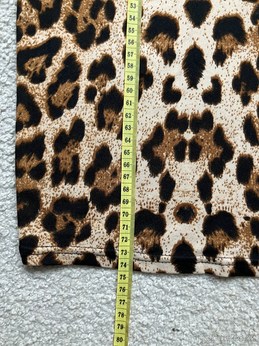 Leopardni šaty pro slečnu vel. 152 - 3