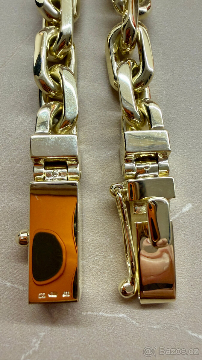 zlatý řetízek anker pilka 14k 585/1000 216,39g - 3