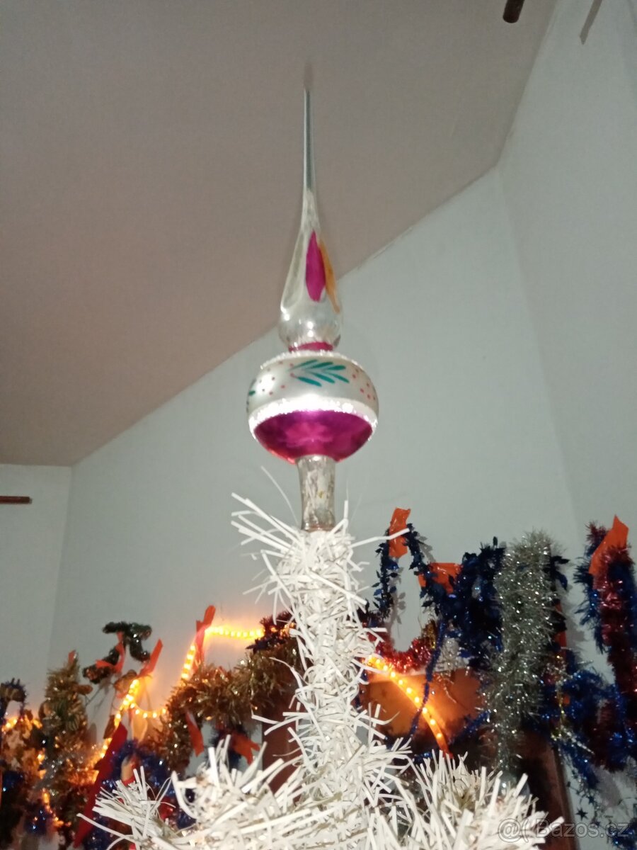 Umělý Vánoční Stromeček bílý 180. CM - 3