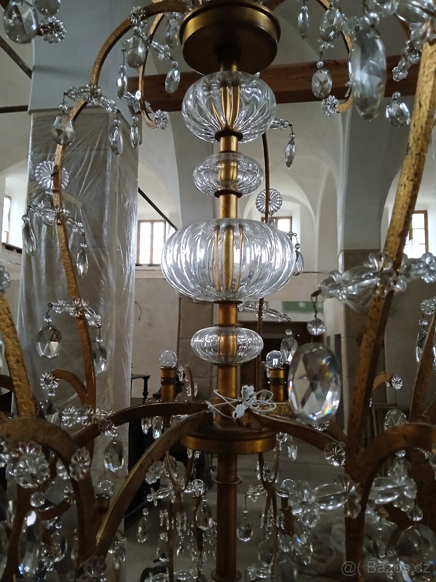 Prodám unikátní zámecký lustr, Lustry Bronze d'Art Français - 3