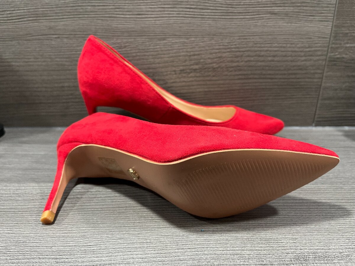 Nové červené lodičky vel 37 - 3