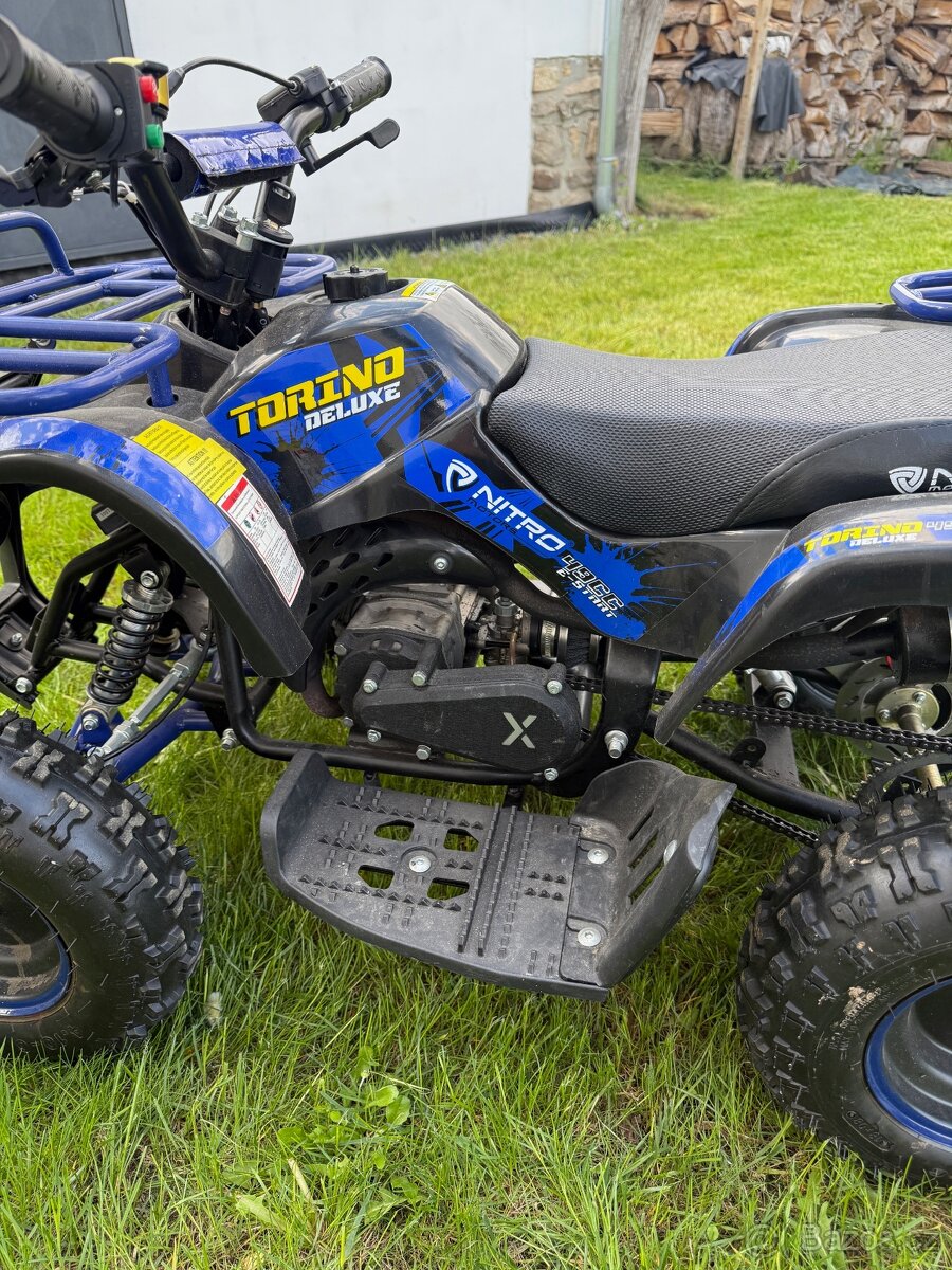 Dětská čtyřkolka Torino Deluxe 49cc e-start modrá