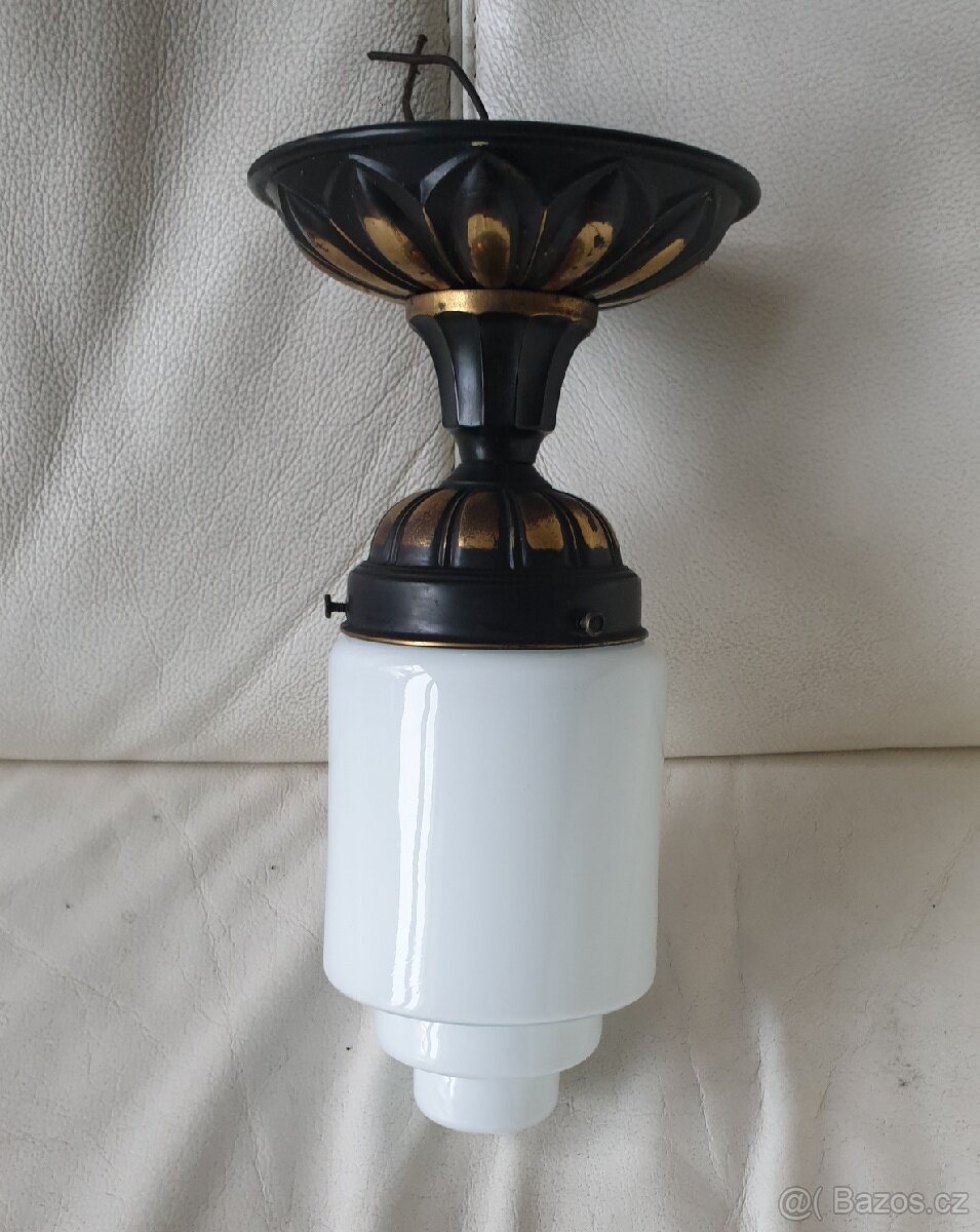 Starožitná stropnice art deco zdobená podstava - 3