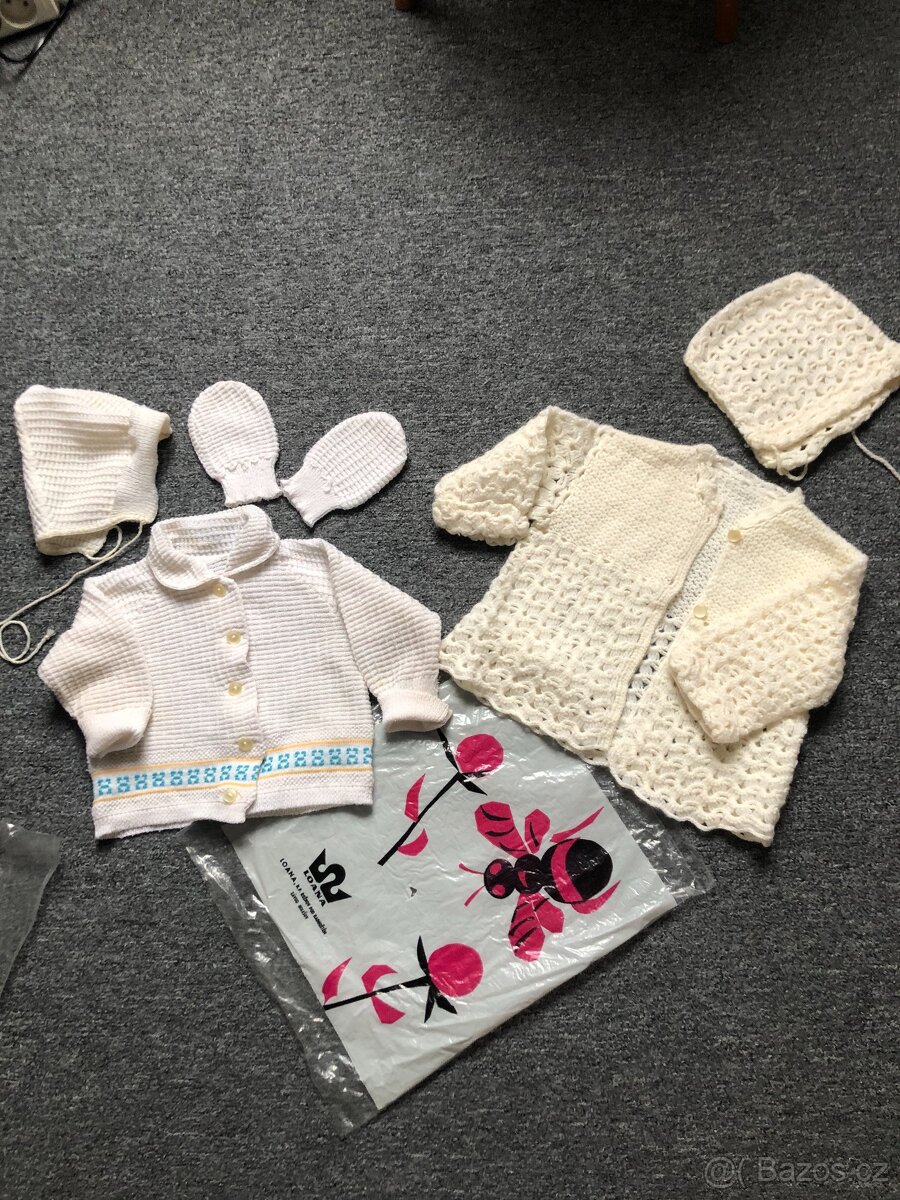 Retro kojenecké soupravy,kombinézka,Loana, kočárek - 3