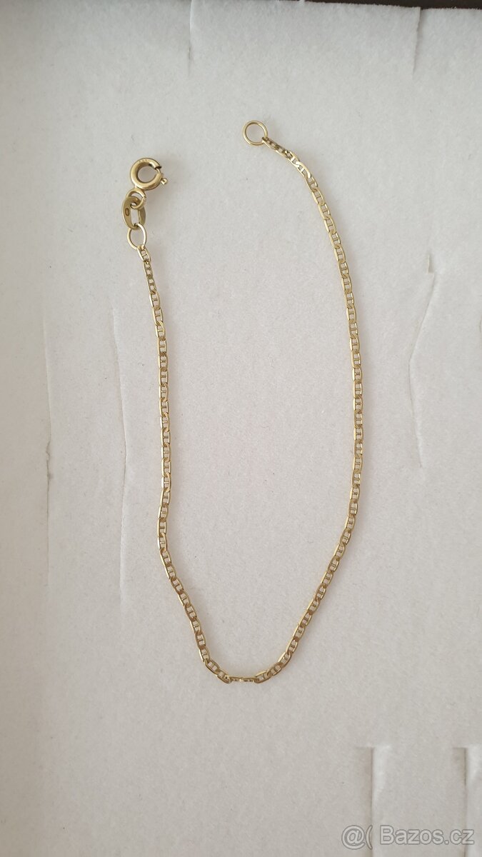 Zlatý náramek 18,5 cm - 3